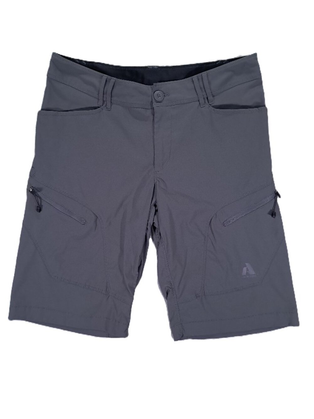 Eddie Bauer First Ascent Cargo Shorts Men 33x12 Gray Stretch Gorpcore Hiking